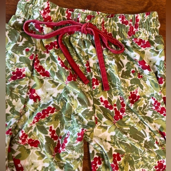 SweetHoney red green 2 piece button up pajamas - Picture 8 of 8